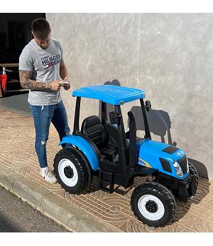 TRACTOR New Holland  24V LE-A011, Azul, 2 MOTORES 24V, MANDO RC -LE12471